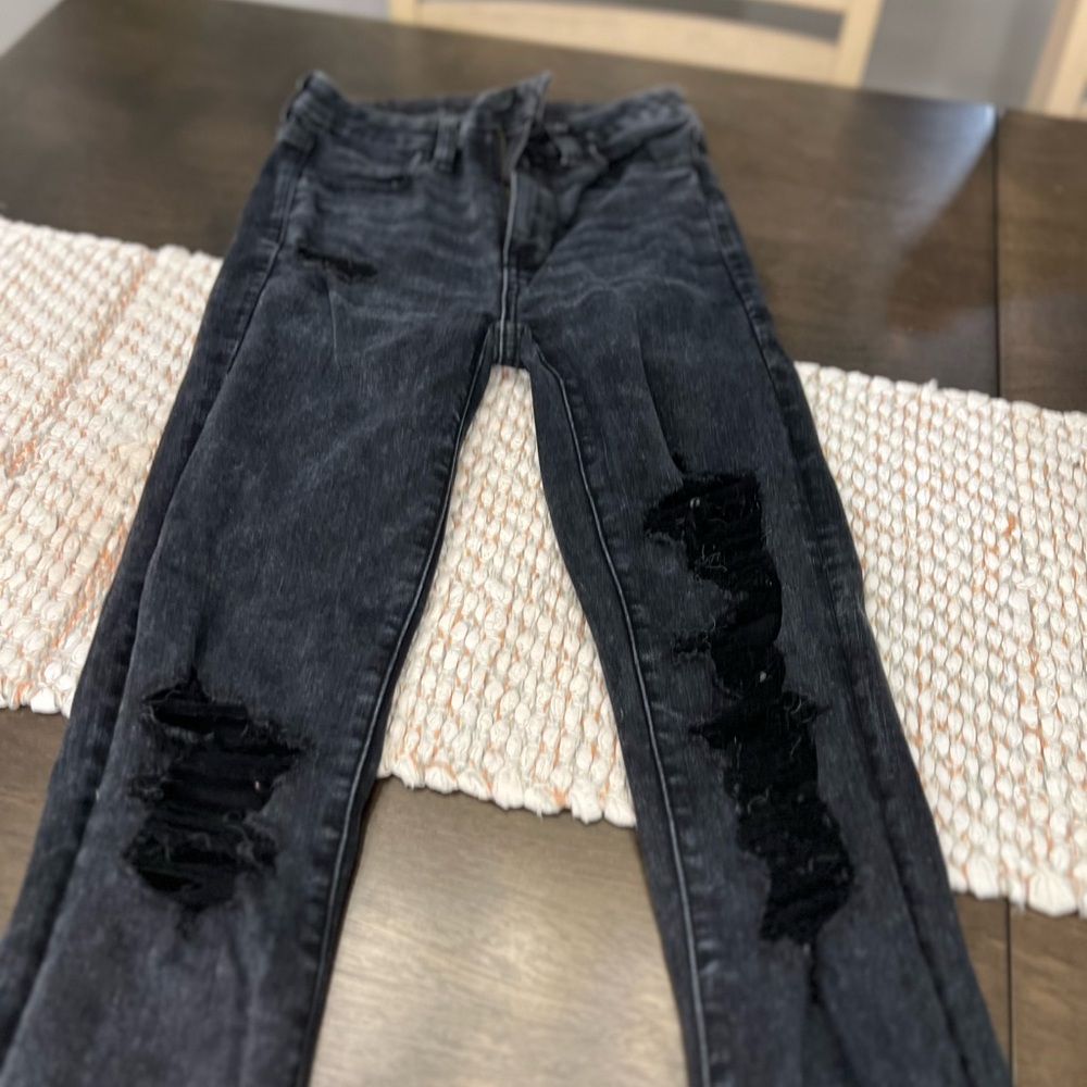 Ae black forever soft jeggings